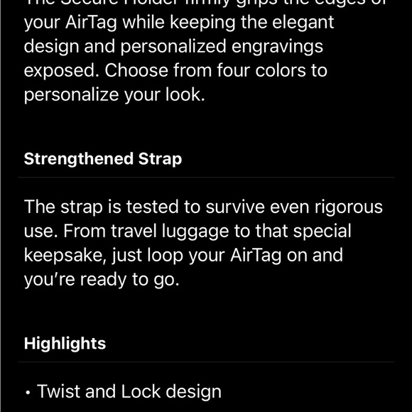 NWT Belkin Secure Holder with Strap for AirTag in pink - Picture 4 of 4